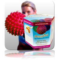 zz Massage Ball 10cm - Red (Gift Box)