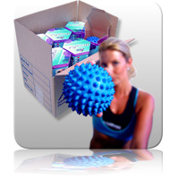 zz Bulk - Massage Ball - Blue - Gift Boxed 12pk