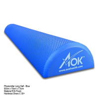 PhysioRoller - Long Half - Blue